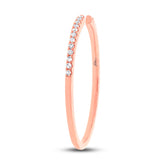 0.07ct 14k Rose Gold Diamond Lady's Ring Size 4.5